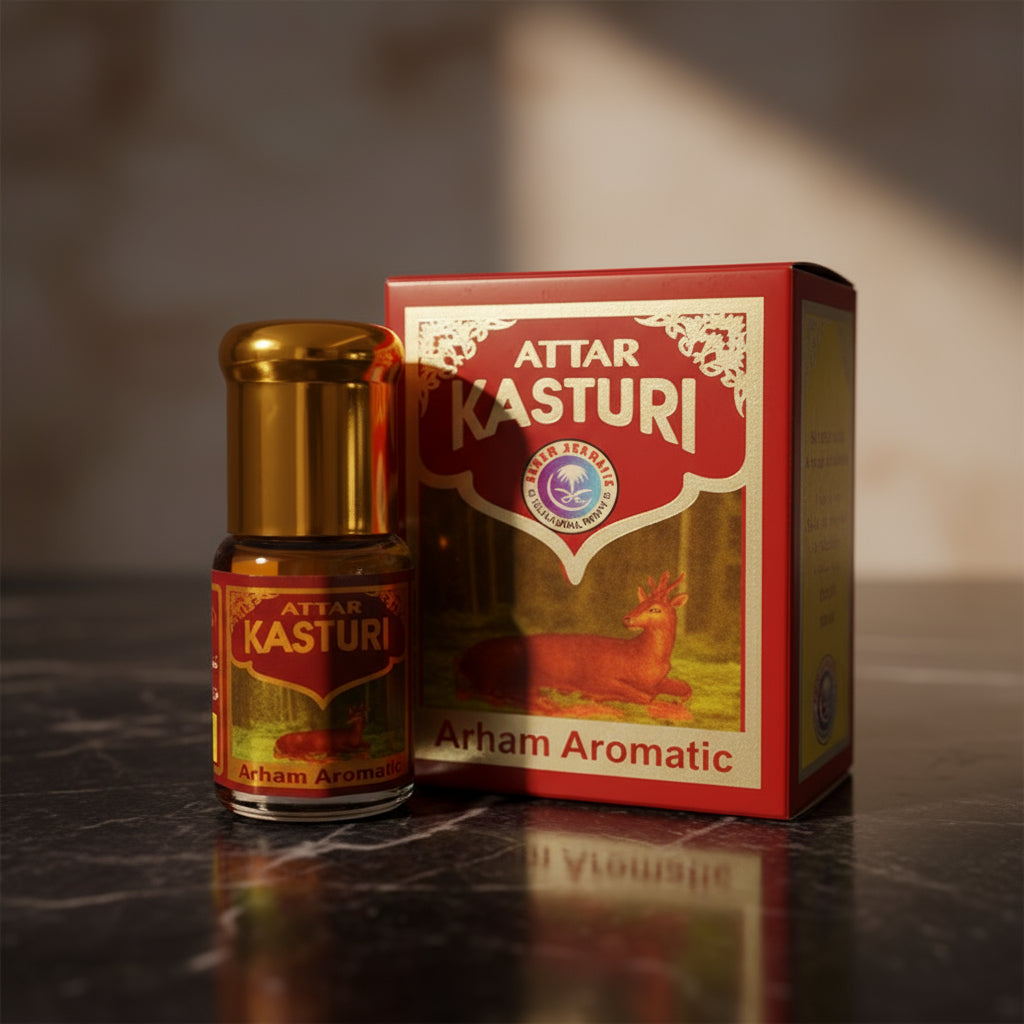 ARHAM ATTAR KASTHURI 3ml-(COMBO 2PCS) - Unisex