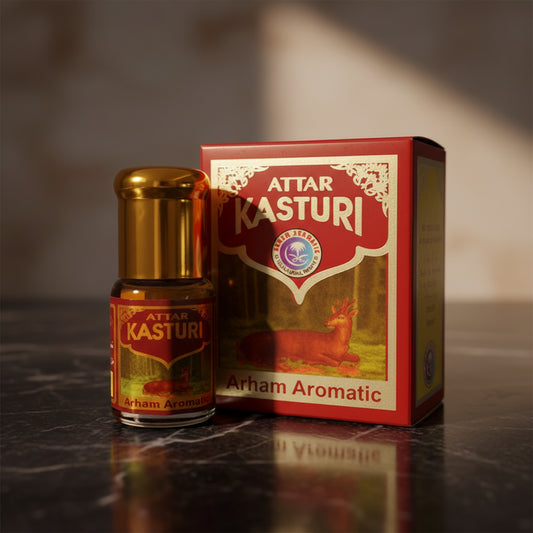 ARHAM ATTAR KASTHURI 3ml-(COMBO 2PCS) - Unisex